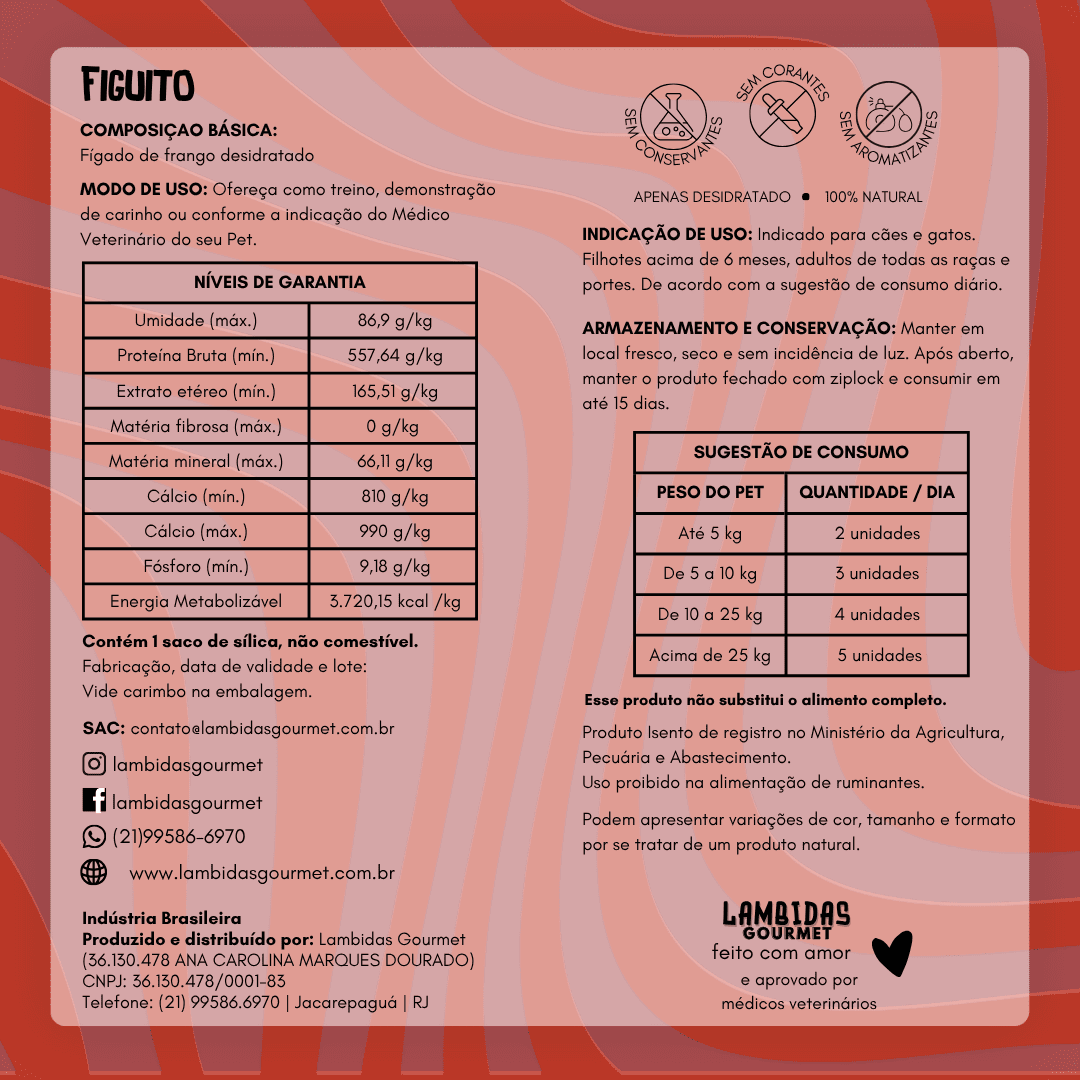 Fígado de frango desidratado 60g - Imagem 4